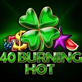 40 Burning Hot slot logo by Amusnet Interactive at Slotosport Casino40 Burning Hot