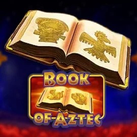 Logo of Book of Aztec from Amatic Industries at Slotosport Casino