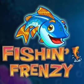 Logo of Fishin Frenzy from Blueprint Gaming at Slotosport Casino