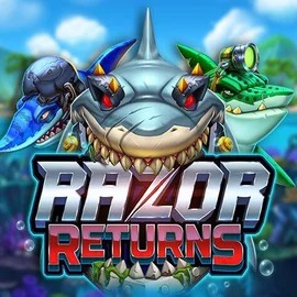 Razor Returns slot logo by Push Gaming at Slotosport CasinoRazor Returns