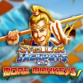 Jackpots logo of Stellar Jackpots with More Monkeys from Lightning Box Game at Slotosport Casino