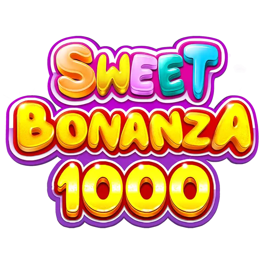 Logo of Sweet Bonanza 1000 from Pragmatic Play at Slotosport Casino